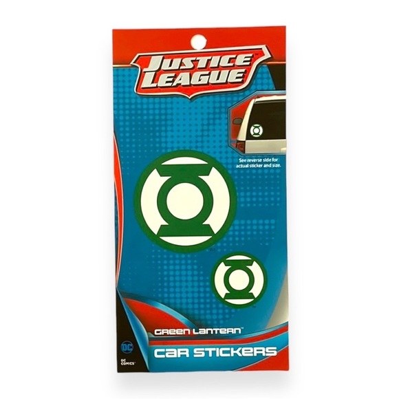 Justice League Car Decal Green Lantern Logo 3.5” and 2” DC Comic USA Stickers - Picture 1 of 4